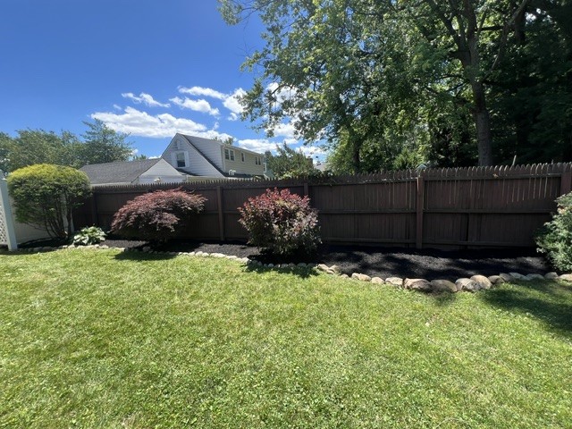 Completed mulching job